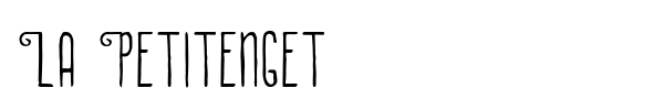 La Petitenget font preview